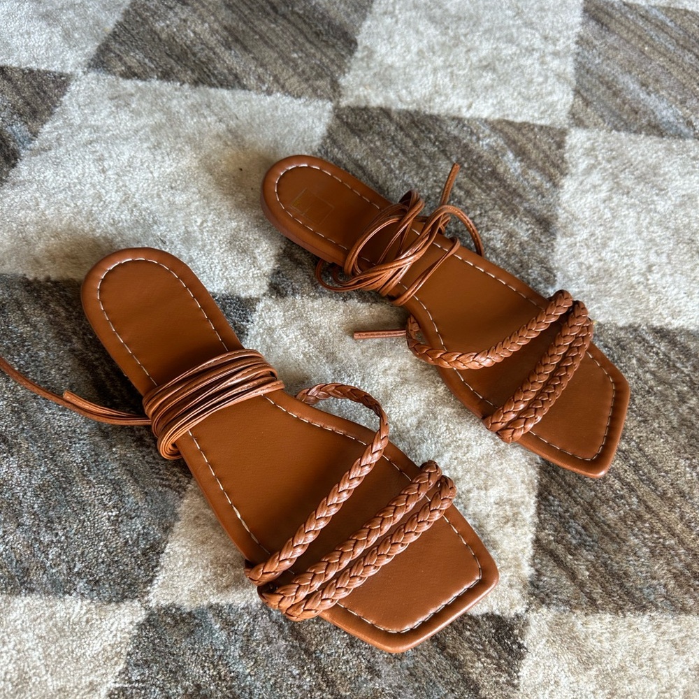 Stylish Brown Braided Sandals